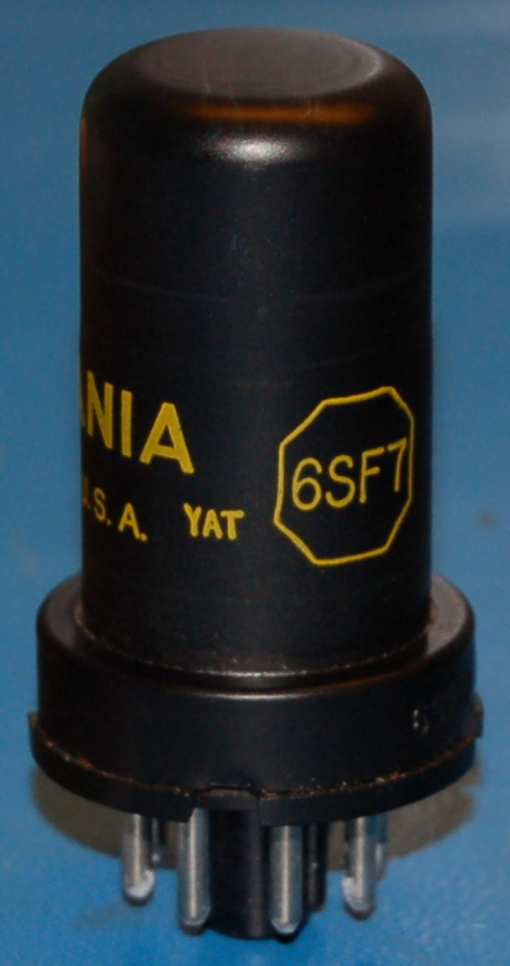 6SF7 Diode - Remote Cutoff Pentode Tube (U.S. Military Issue)