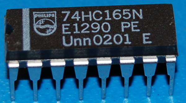 74165 - 74HC165N 8-Bit Shift Register, Parallel-In/Serial-Out