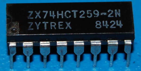 74259 - 74HCT259N 8-Bit Addressable Latch, DIP-16