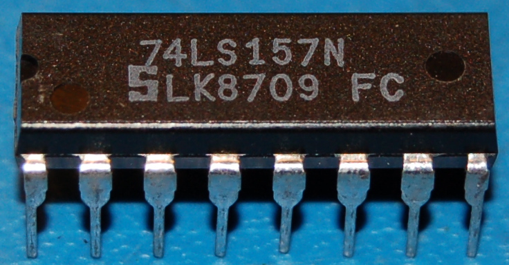 74157 - 74LS157N Quad 2-to-1 Line Selector/Multiplexer, DIP-16