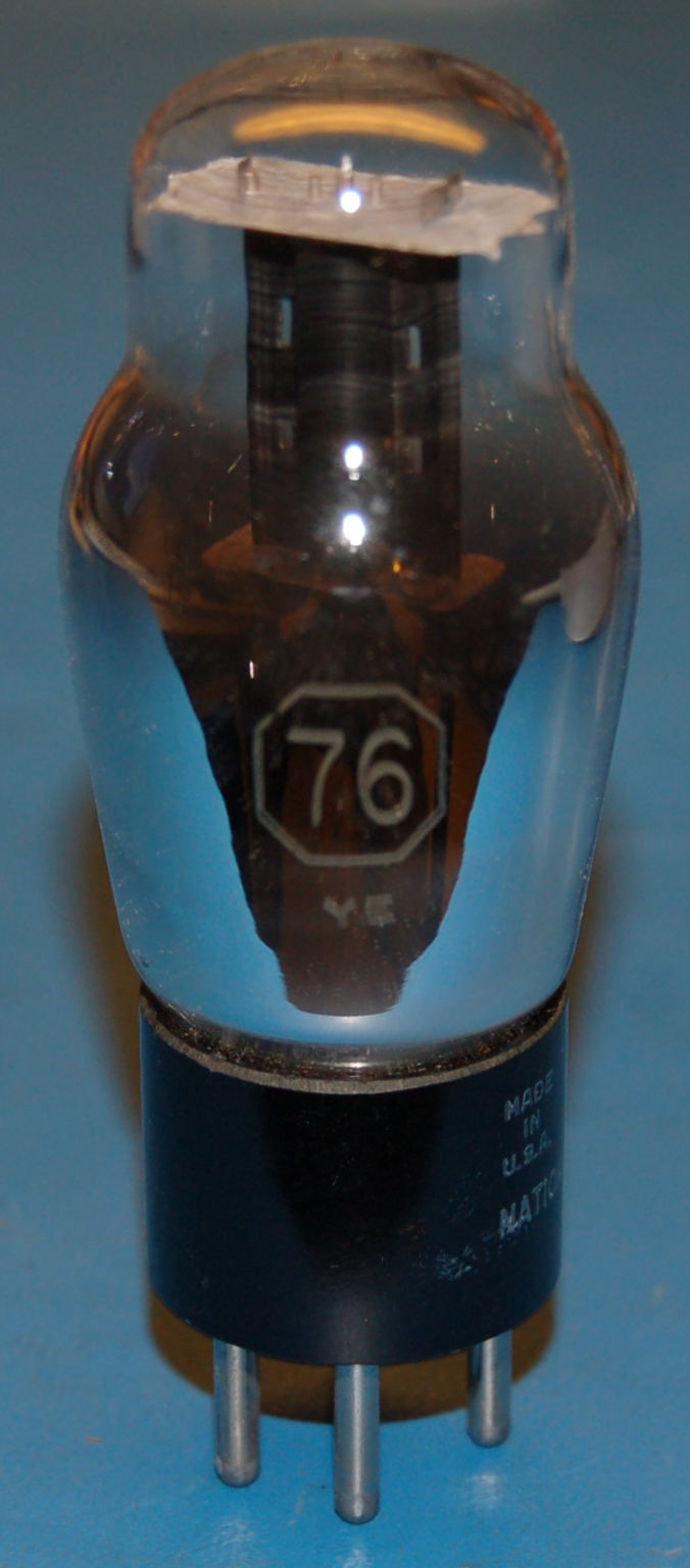 76 Triode Detector Amplifier Tube (National Union, ST Shape)