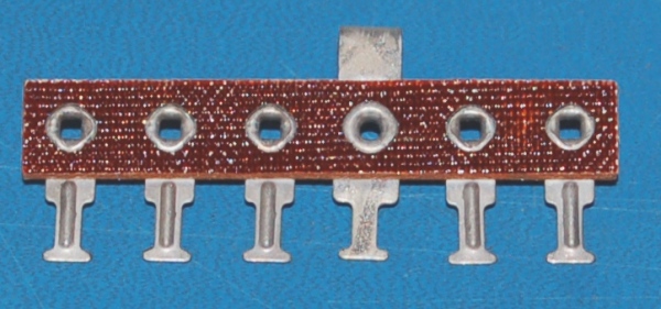 Solder Lug Terminal, Phenolic, 3/8", 6-Position