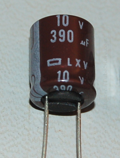Capacitor, Aluminium Electrolytic, Radial, 10V, 390µF (10 Pk)