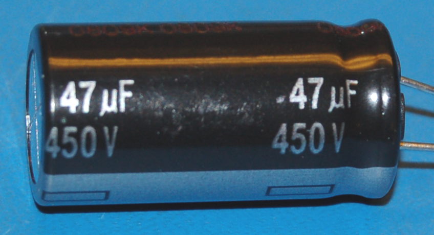 Capacitor, Aluminium Electrolytic, Radial, 450V, 47μF