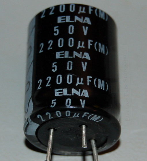 Capacitor, Aluminium Electrolytic, Radial, 50V, 2200µF