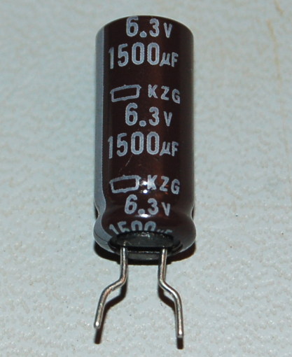 Capacitor, Aluminium Electrolytic, Radial, 6.3V, 1500µF (15 Pk)