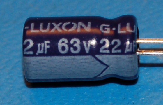 Capacitor, Aluminium Electrolytic, Radial, 63V, 22μF (10 Pk)