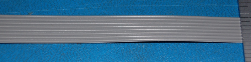 Flat Ribbon Cable, 28 AWG, 300V, 8-Position, 10'