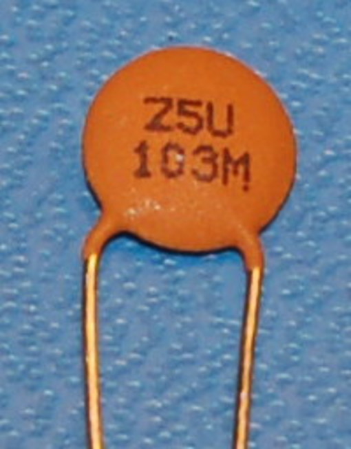 Capacitor, Ceramic, Disc, 50V, 0.01µF ±10%