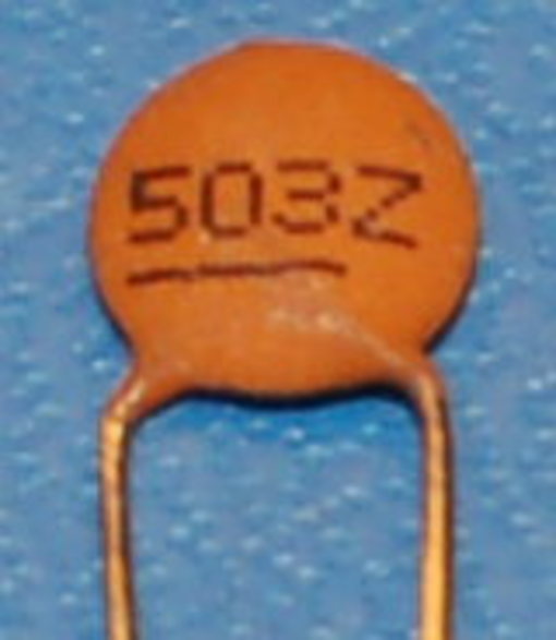 Capacitor, Ceramic, Disc, 50V, 0.05µF ±10%