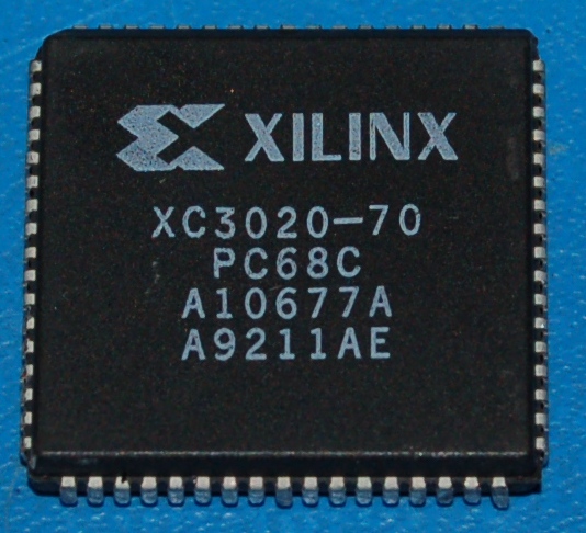 Xilinx XC3020-70PC68C FPGA, 70MHz, PLCC-68
