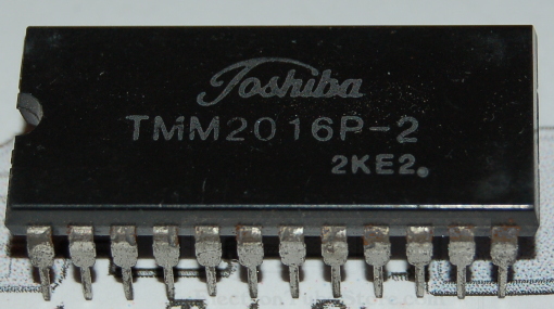 TMM2016P-2 Static RAM, 16Kb (2K x 8), 200ns, DIP-24