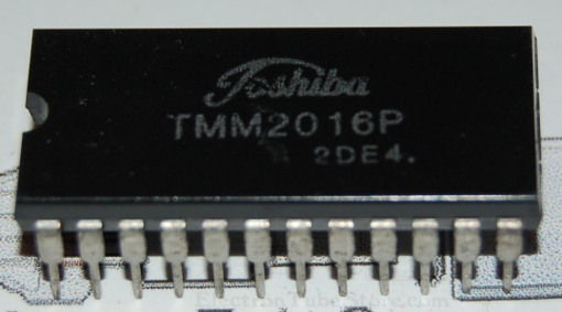 TMM2016P NMOS Static RAM, 16Kb (2K x 8), 150ns, DIP-24