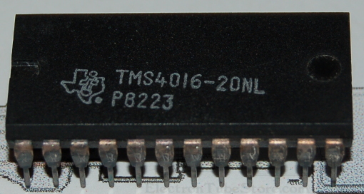 TMS4016-20NL TTL Static RAM, 16Kb (2K x 8), 200ns, DIP-24