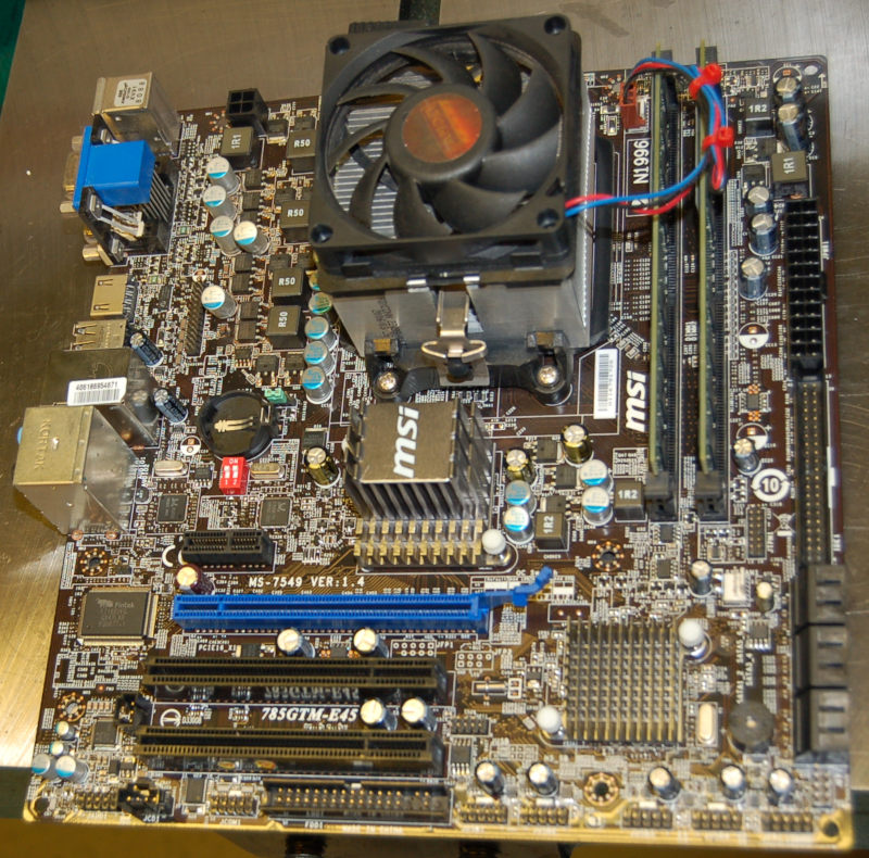 MSI MS-7549 Socket AM2+ Motherboard + CPU + RAM Bundle