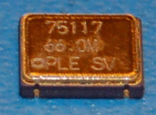 Pletronics Oscillator, 66.0MHz, SMD 5x7mm
