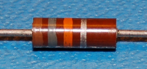 Carbon Composition Resistor, 1/2W, 10%, 18kΩ