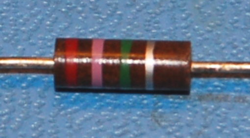 Carbon Composition Resistor, 1/2W, 10%, 2.7MΩ