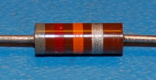 Carbon Composition Resistor, 1/2W, 10%, 82kΩ