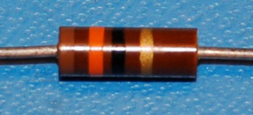 Carbon Composition Resistor, 1/2W, 5%, 13Ω