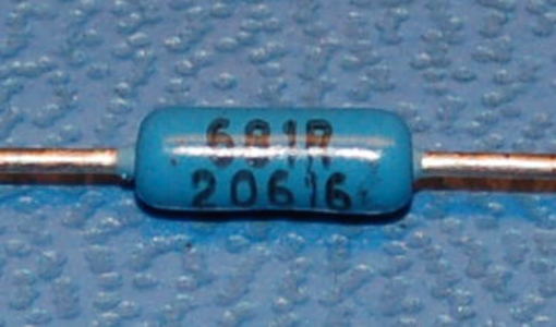 Precision Metal Film Resistor, 1/4W, 1%, 680Ω (10 Pk)