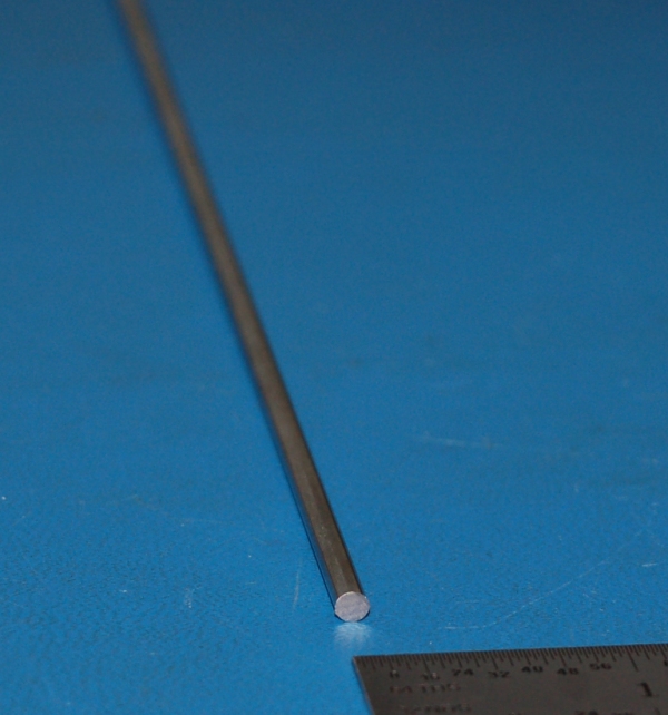 Tool Steel Grade O1 Rod, .125" (3.2mm) x 6"