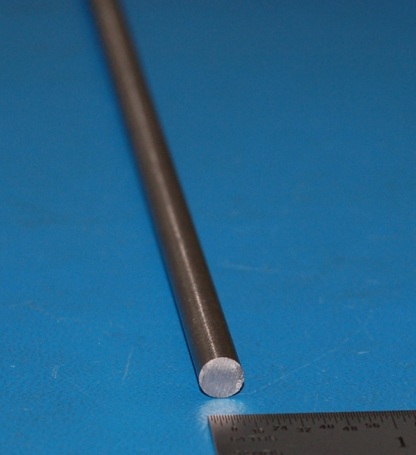 Tool Steel Grade O1 Rod, .250" (6.4mm) x 6"