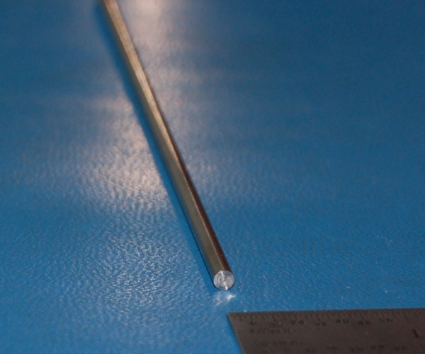 Stainless Steel 304/304L Rod, .125" (3.2mm) Dia. x 12"