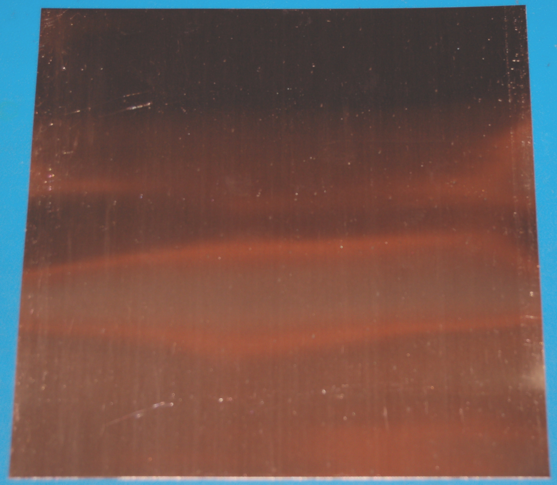 Copper Sheet #30, .010" (0.3mm), 6x6"