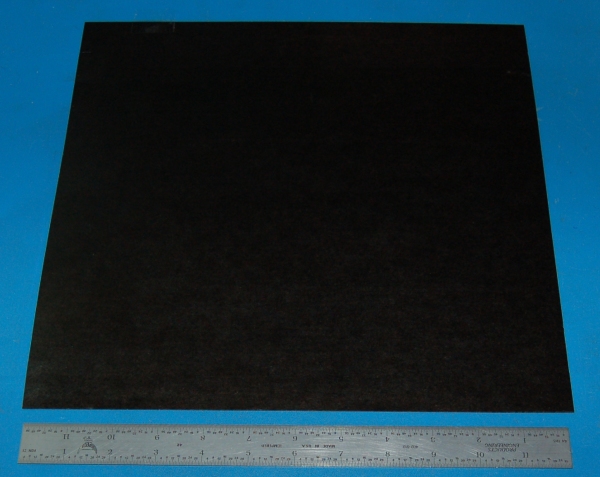 Garolite Sheet, Grade XX, .032" (.81mm), 12x12" (Black)