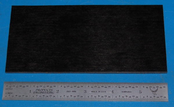 Garolite Sheet, Grade XX, .125" (3.2mm), 6x3" (Black)