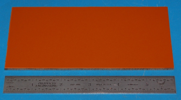 Garolite Sheet, Grade XX, .125" (3.2mm), 6x3" (Tan)