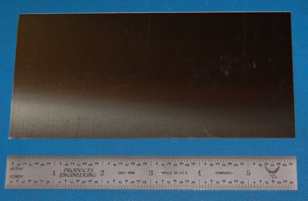 Invar (Alloy 36) Sheet, .040" (1.0mm), 6x3"