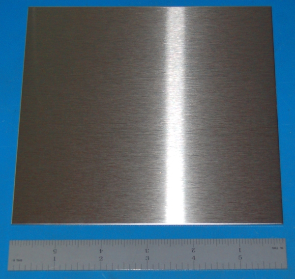 Stainless Steel 304 Sheet, .048" (1.22mm), 6x6"