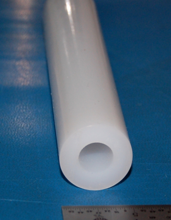 UHMW Polyethylene Tube, 1.000" (25.4mm) OD x .250" (6.4mm) Wall x 6"