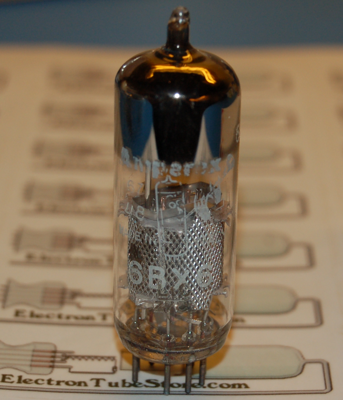 6BX6 pentode tube (Amperex Bugle Boy)