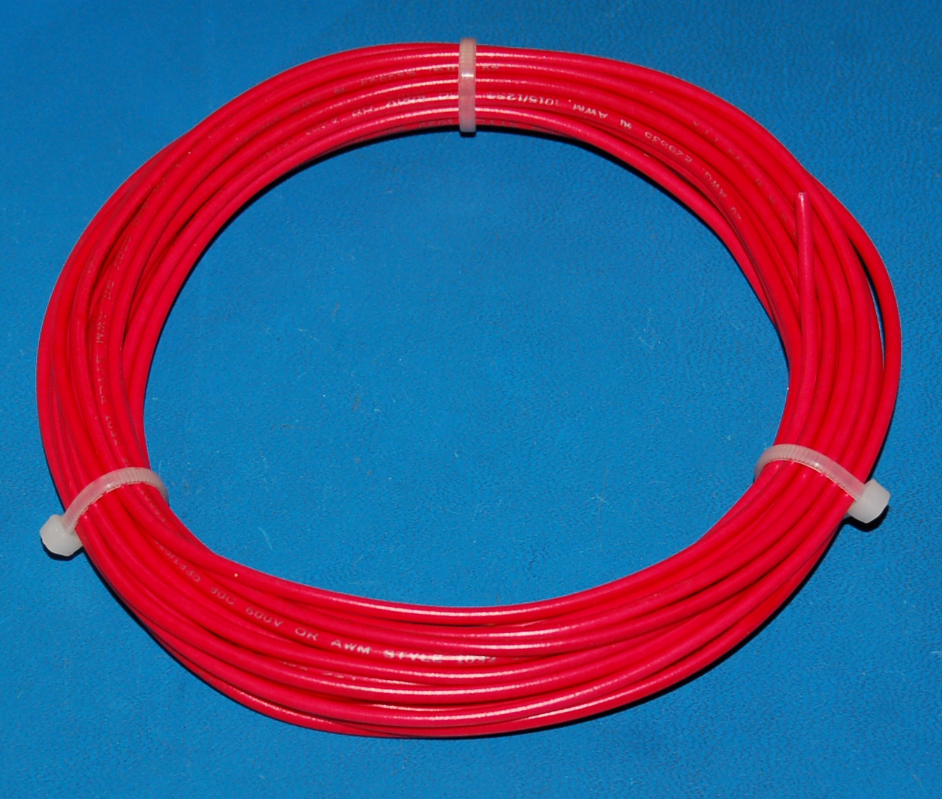 Solid Tinned Copper Wire, 600V, #20 AWG x 25' (Red)