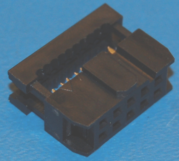 IDC .100" Connector, Female Plug, 10P