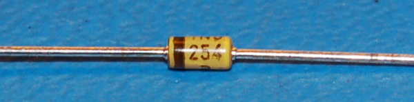 1N5254B Zener Diode, 27V, 500mW, DO-35 (10 Pk)