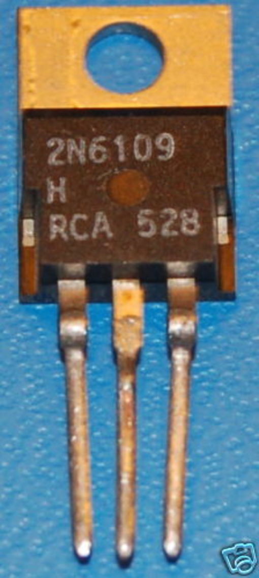 2n6109 PNP Transistor, 50V, 7A, TO-220AB - Click Image to Close