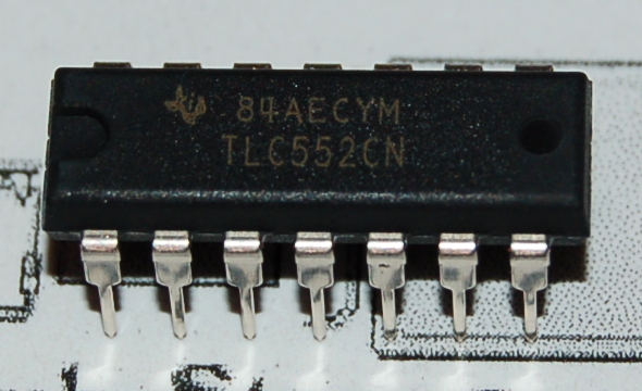 TLC552CN Dual CMOS/TTL Timer, 2.8MHz, DIP-14 - Cliquez sur l'image pour fermer