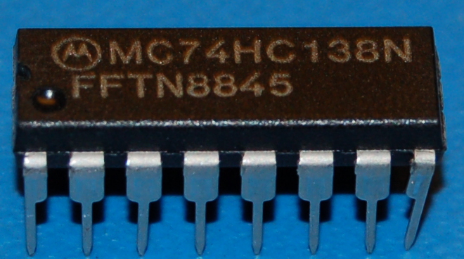 74138 - 74HC138N 3-to-8 Line Decoder, DIP-16 - Click Image to Close
