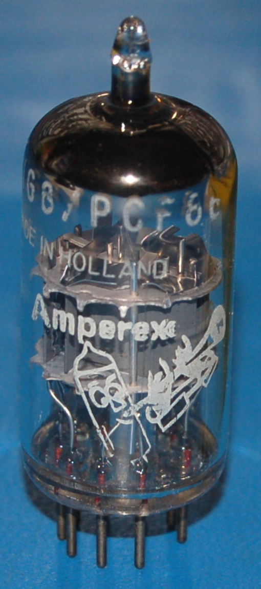 7HG8 Medium-Mu Triode - Sharp-Cutoff Pentode Tube (Amperex Bugle Boy) - Click Image to Close