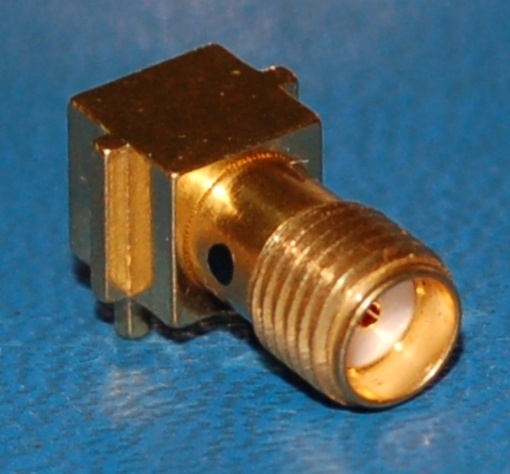 SMA Female Connector x Through-Hole, Style "A" - Click Image to Close