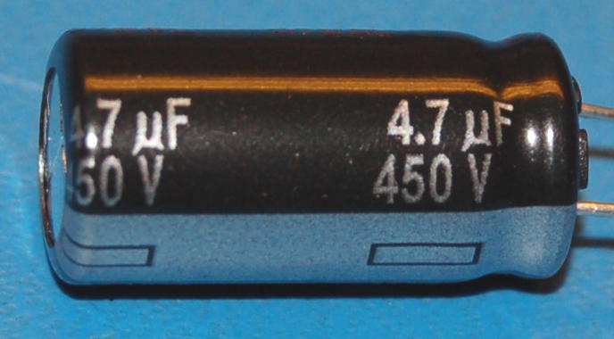 Capacitor, Aluminium Electrolytic, Radial, 450V, 4.7μF (10 Pk) - Click Image to Close