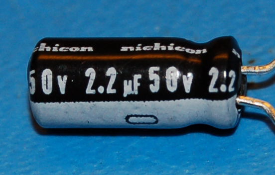 Capacitor, Aluminium Electrolytic, Radial, 50V, 2.2μF - Click Image to Close