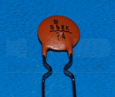 Capacitor, Ceramic, Disc, 50V, 5600pF ±10%, B - Click Image to Close