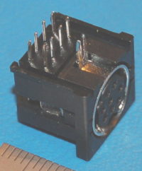 Mini-DIN-8 Female Connector x Through-Hole - Click Image to Close