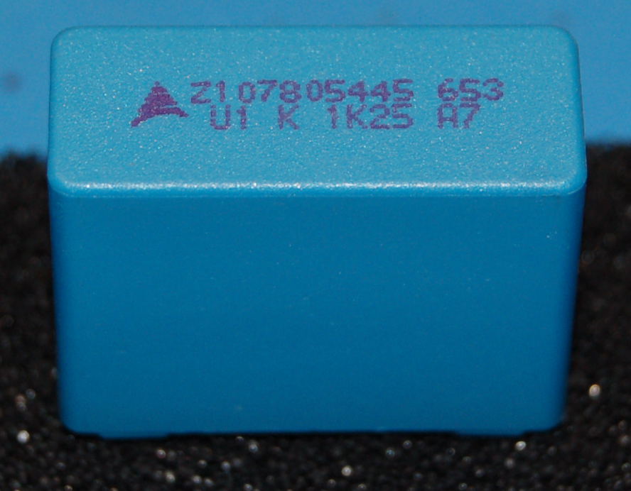 MKP B32653 Polypropylene Capacitor, 0.10µF, 1250VDC / 500VAC - Cliquez sur l'image pour fermer