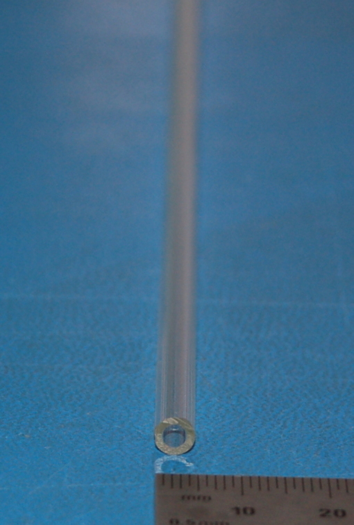 Glass Tube, Borosilicate, 5.0mm OD x 1mm Wall x 12" - Cliquez sur l'image pour fermer